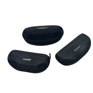 Black Hard Shell Protective Eyeglasses Cases Lot of 3